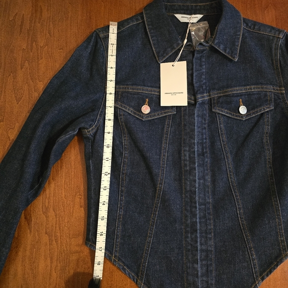 NEW Amanda Uprichard Bristol Top in Dark Blue Heritage Wash - Sz Medium - Picture 12 of 16